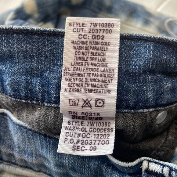 Lucky Brand Jeans Bleach Distressed Henna Sweet N Low Jeans, Size 6/28 - Picture 9 of 10
